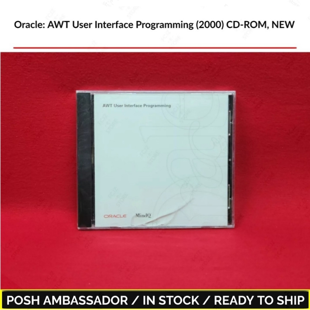 Oracle: AWT User Interface Programming (2000) CD-ROM, NEW